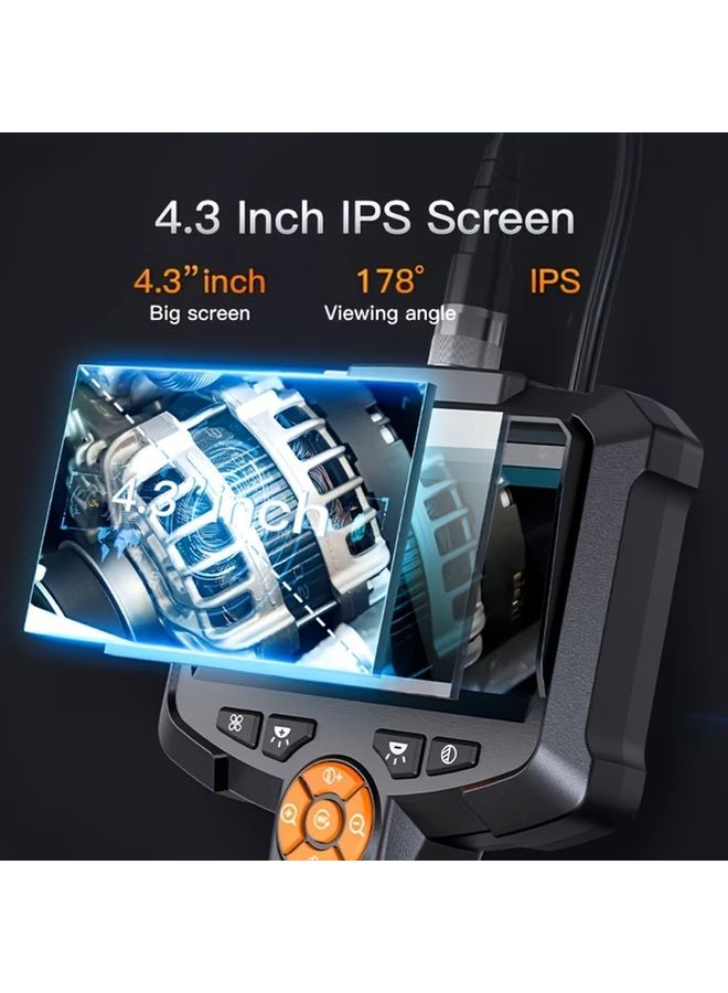 INSKAM 8MM 4.3 بوصة IPS كاميرا المنظار الصناعية شبه جامدة الحبل بطارية 2000 مللي أمبير - Image 3